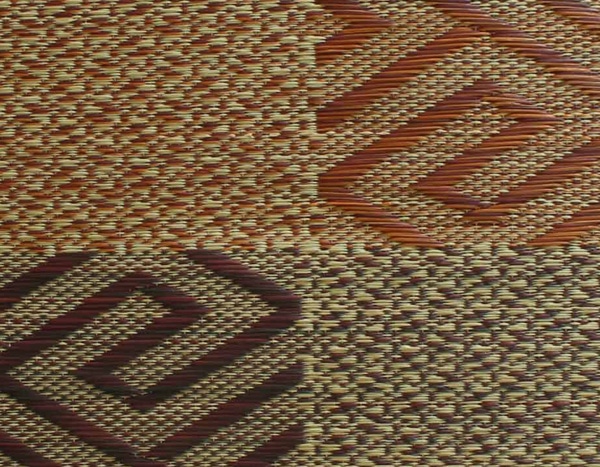 純国産 織込千鳥 い草座布団 「五風 5枚組」 約55×55ｃｍ　BR　全体