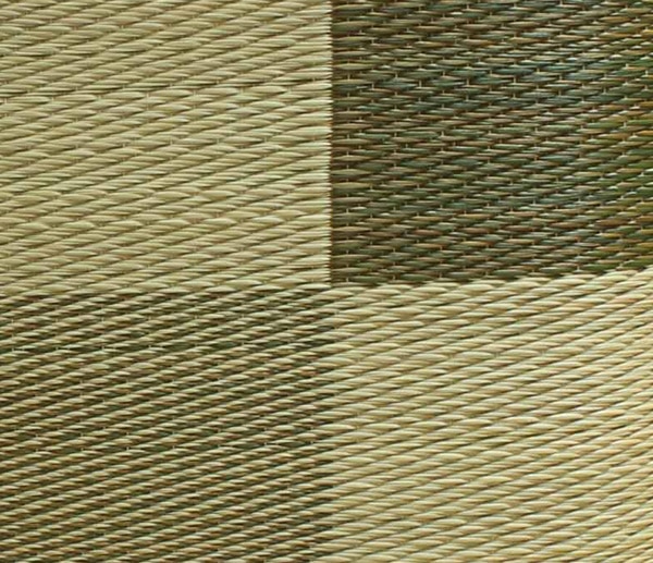 純国産 織込千鳥 い草座布団 「ブロック 5枚組」 約55×55ｃｍ　GN　アップ