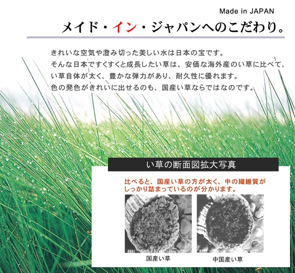 国産へのこだわりについて