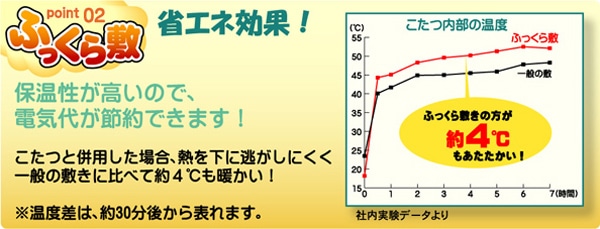 ふっくら敷き【省エネ】