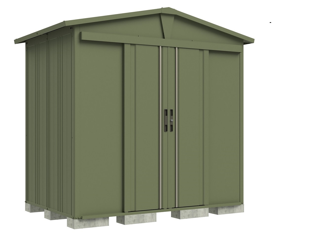 タクボ物置　LEISURE　一般型標準屋根　棚なし　LSN-1815GN　GR