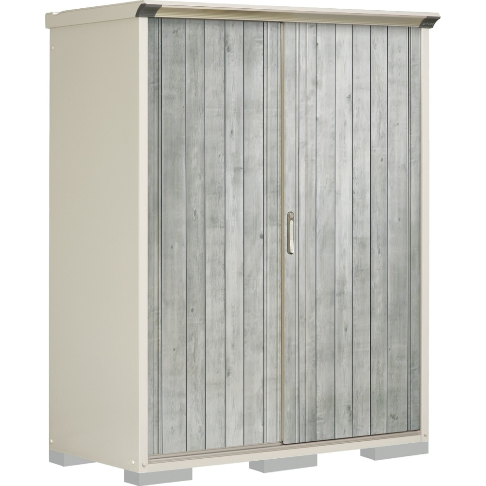 タクボ物置ペインタ　たて置きタイプ　本体色ムーンホワイト　P-157ATE4　WTグレー