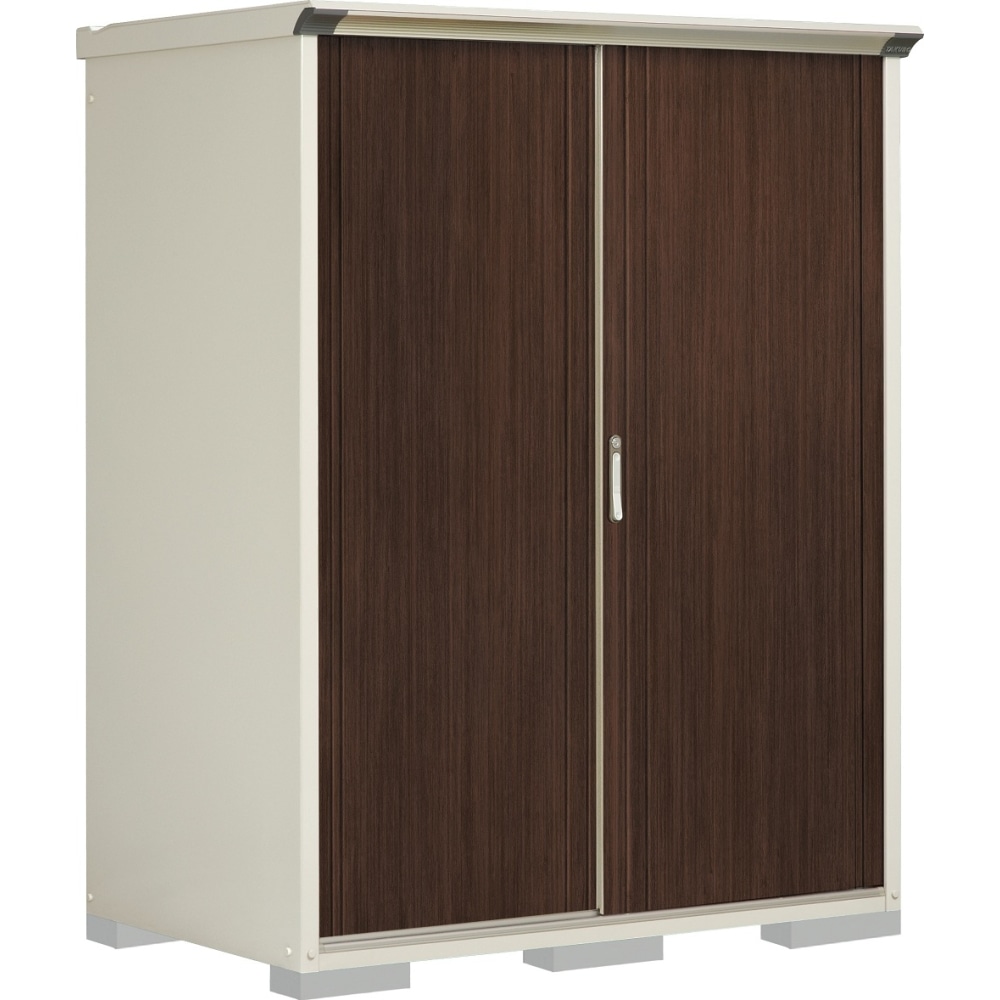 タクボ物置ペインタ　全面棚タイプ　本体色ムーンホワイト　P-159AFE6　WTブラックチェリー