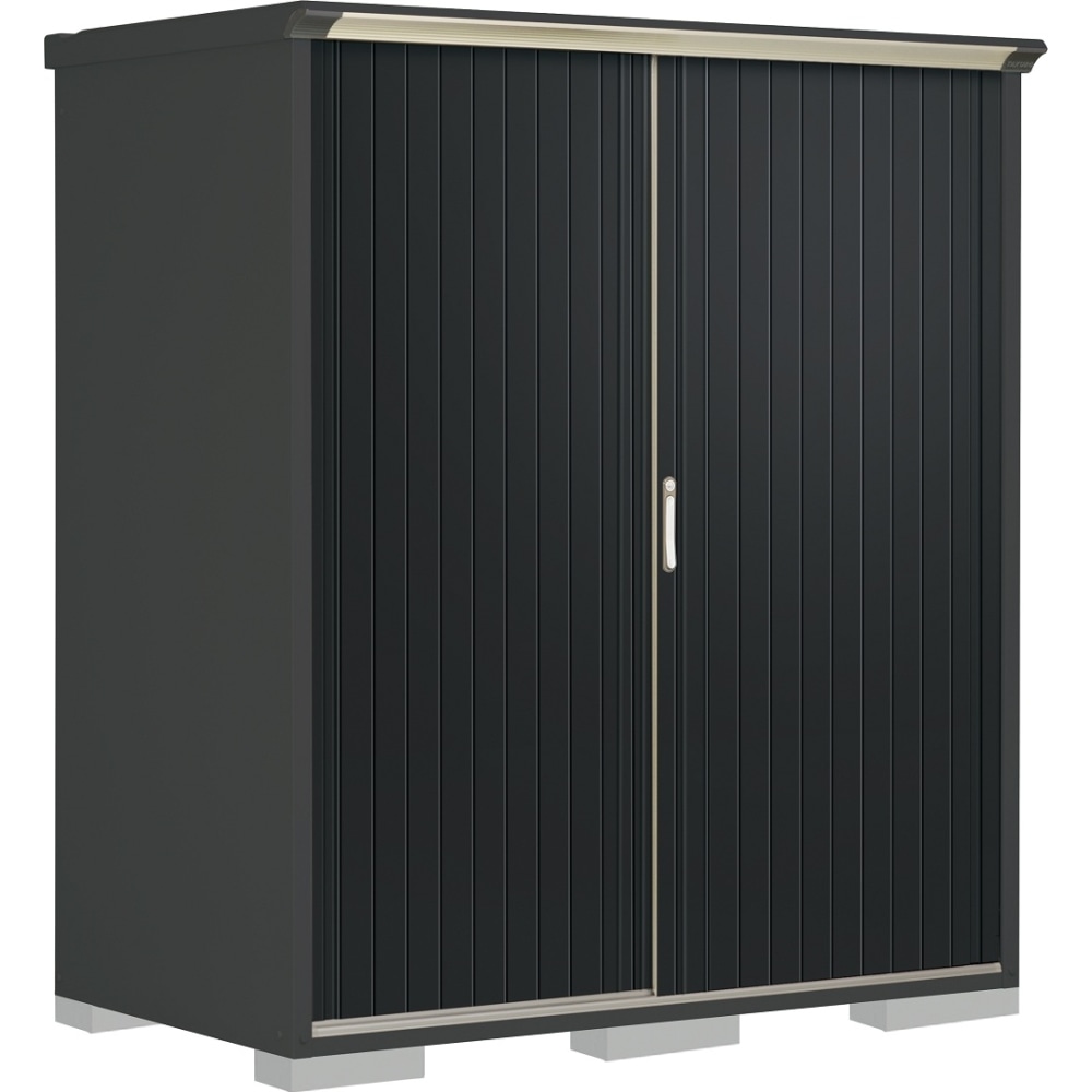 タクボ物置ペインタ　全面棚タイプ　本体色アイボリーブラック　PY-179AFE1　SDメタル