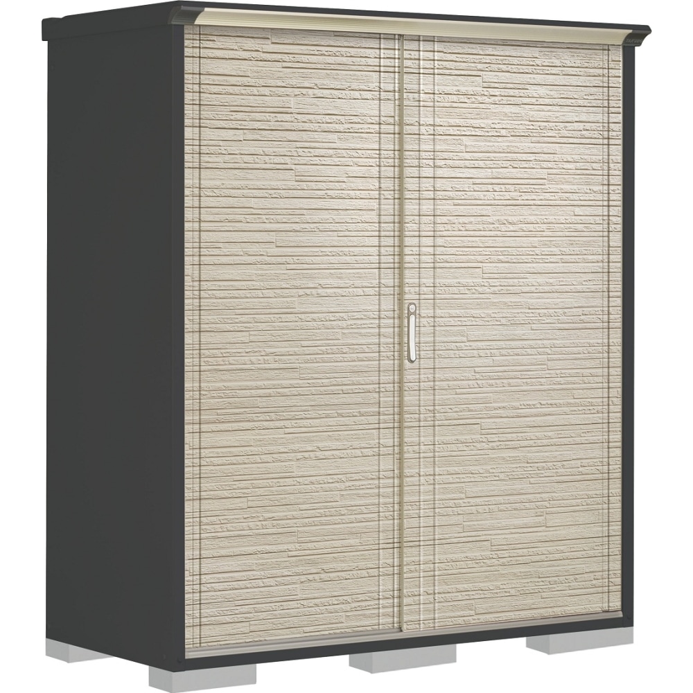 タクボ物置ペインタ　全面棚タイプ　本体色アイボリーブラック　PY-177AFE2　SDセラミック