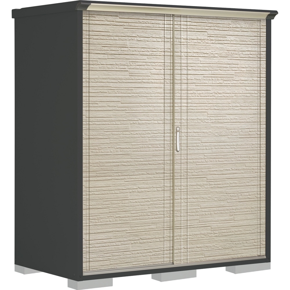 タクボ物置ペインタ　全面棚タイプ　本体色アイボリーブラック　PY-179AFE2　SDセラミック