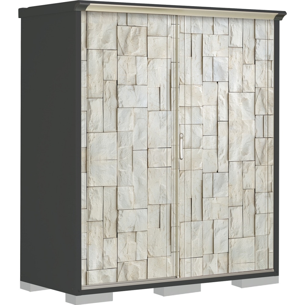 タクボ物置ペインタ　たて置きタイプ　本体色アイボリーブラック　PY-177ATE3　SDストーン