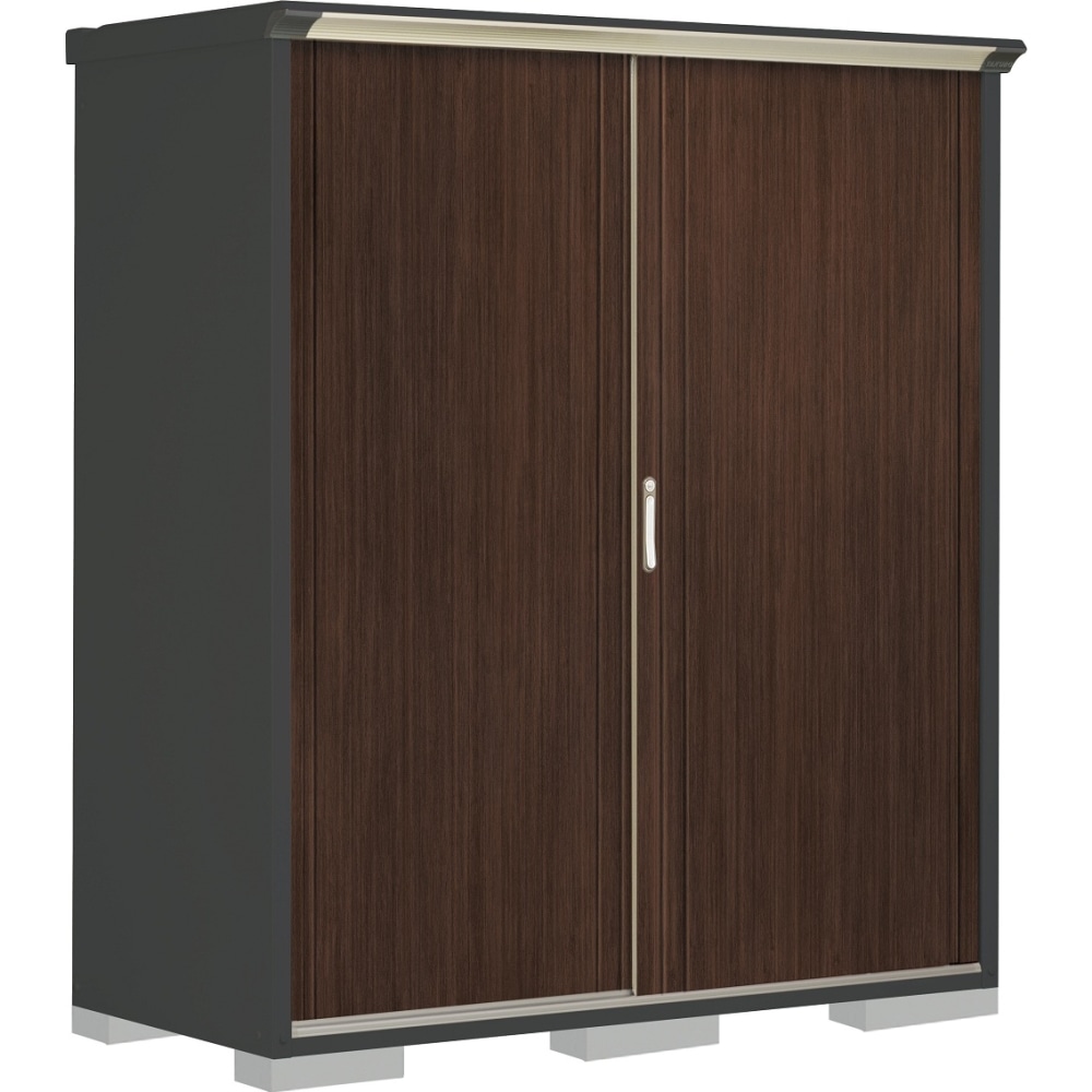 タクボ物置ペインタ　たて置きタイプ　本体色アイボリーブラック　PY-177ATE6　WTブラックチェリー