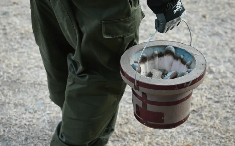 炭おこし・片付けが楽々