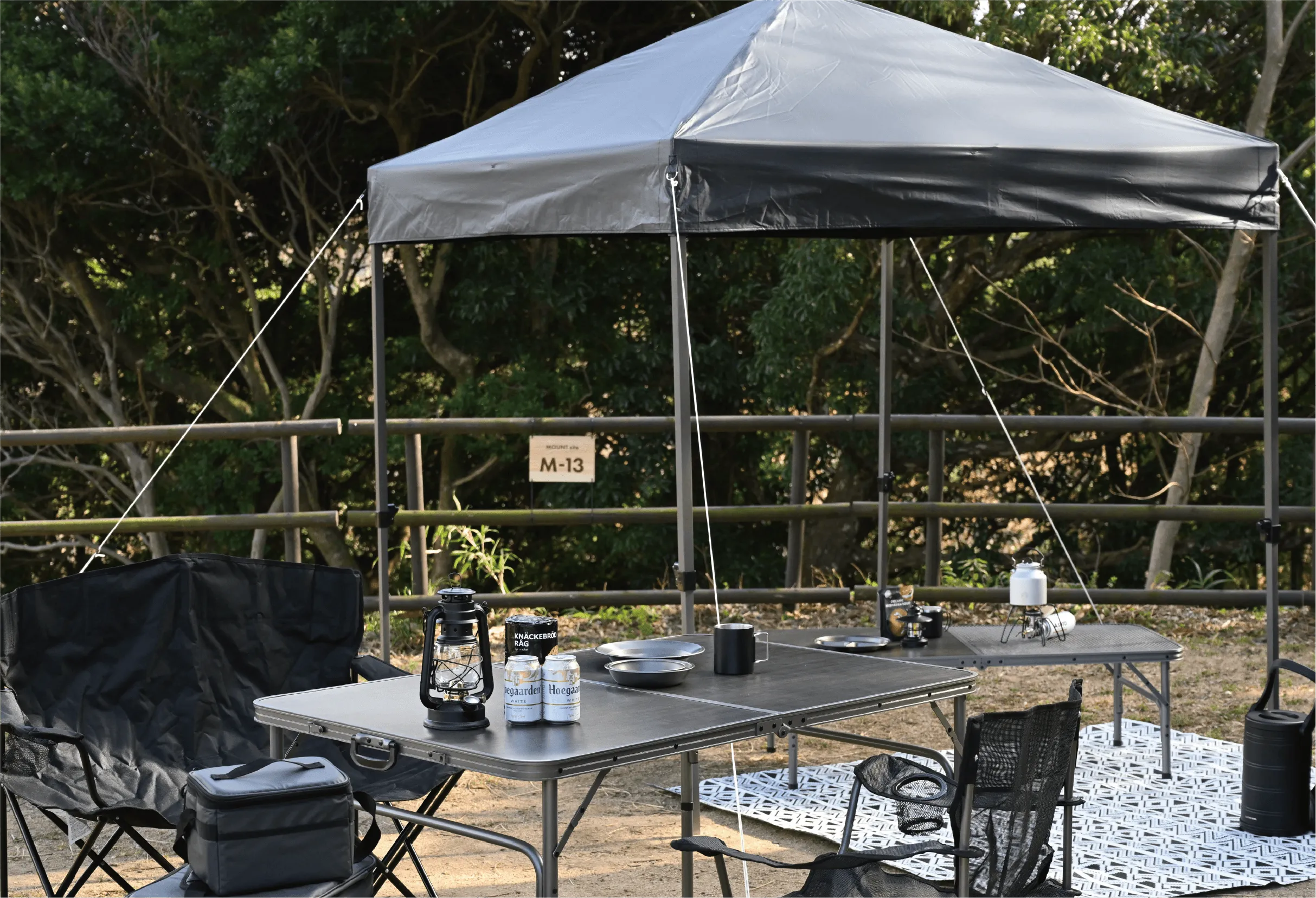 タープ派の設営イメージ