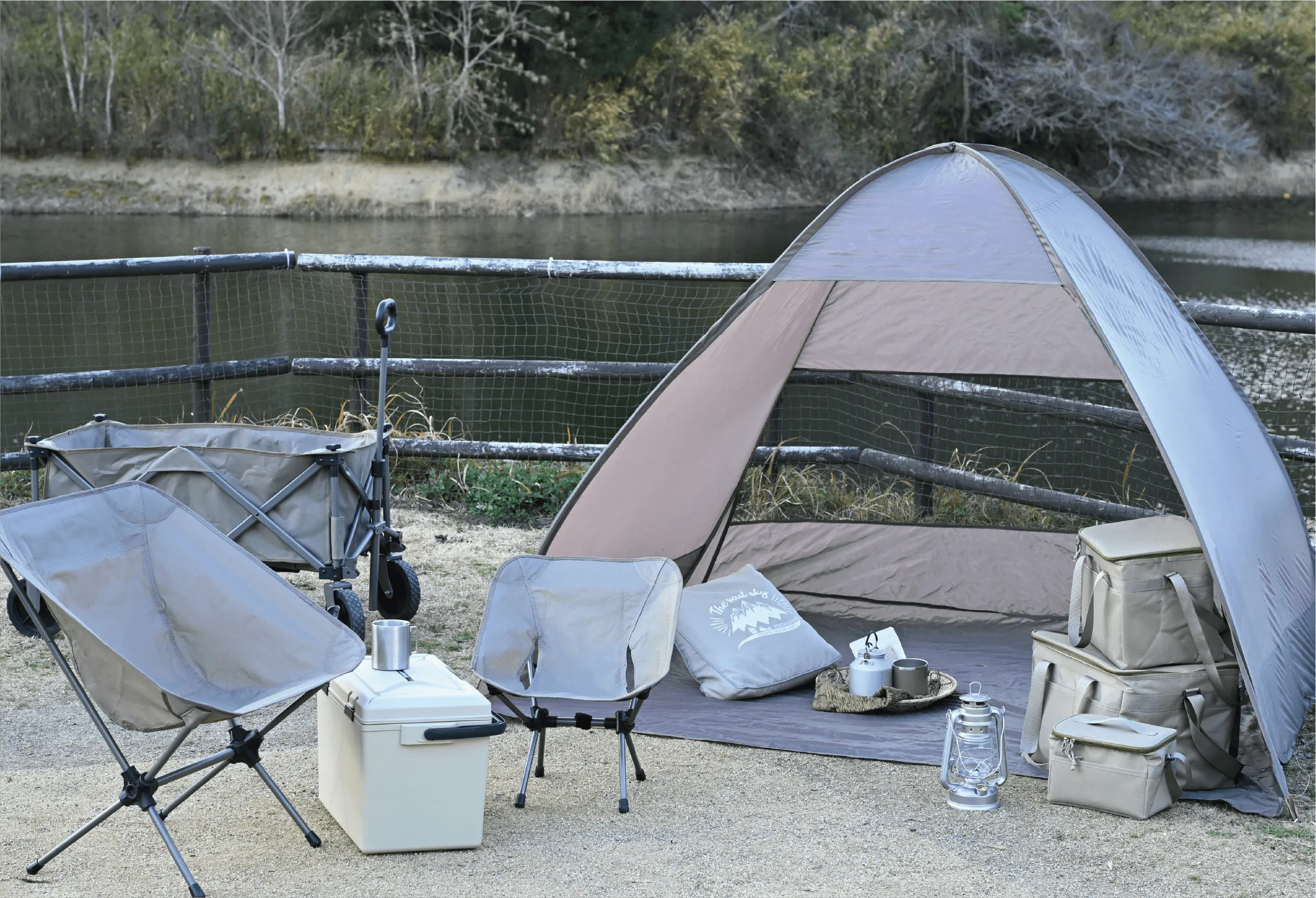 テント派の設営イメージ