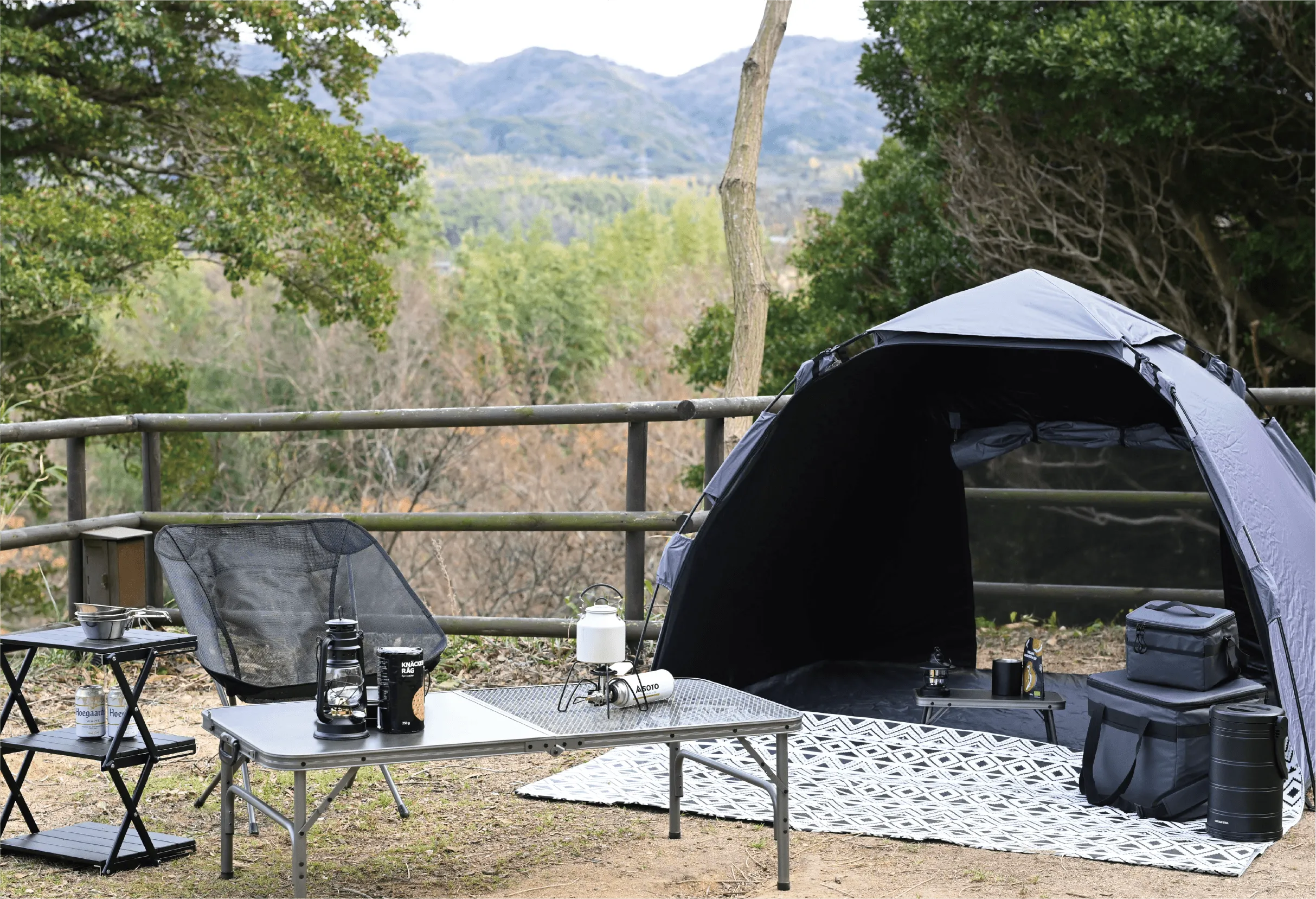 テント派の設営イメージ