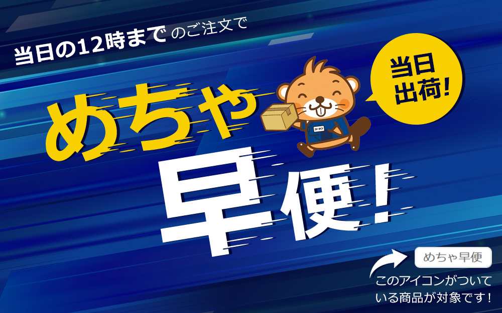 当日の12時までのご注文で当日出荷！めちゃ早便！