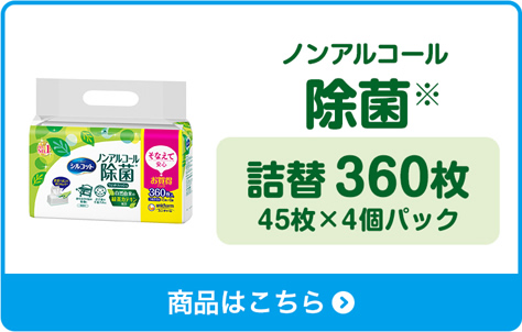 ノンアルコール除菌※　詰替320枚 45枚×8個パック