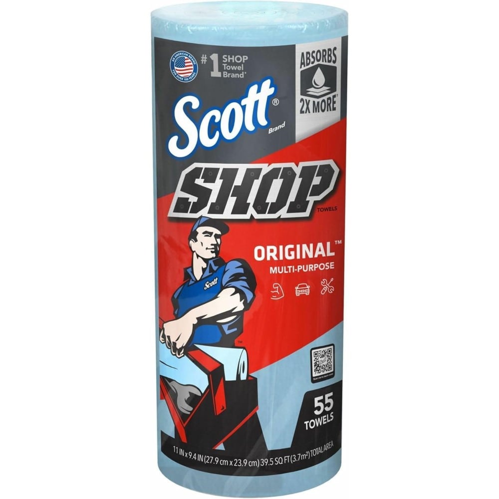 スコット(ＳＣＯＴＴ) Ｓｈｏｐ　Ｔｏｗｅｌ ショップタオル　６５９００　ブルーロール　×３０個セット ×３０個セット