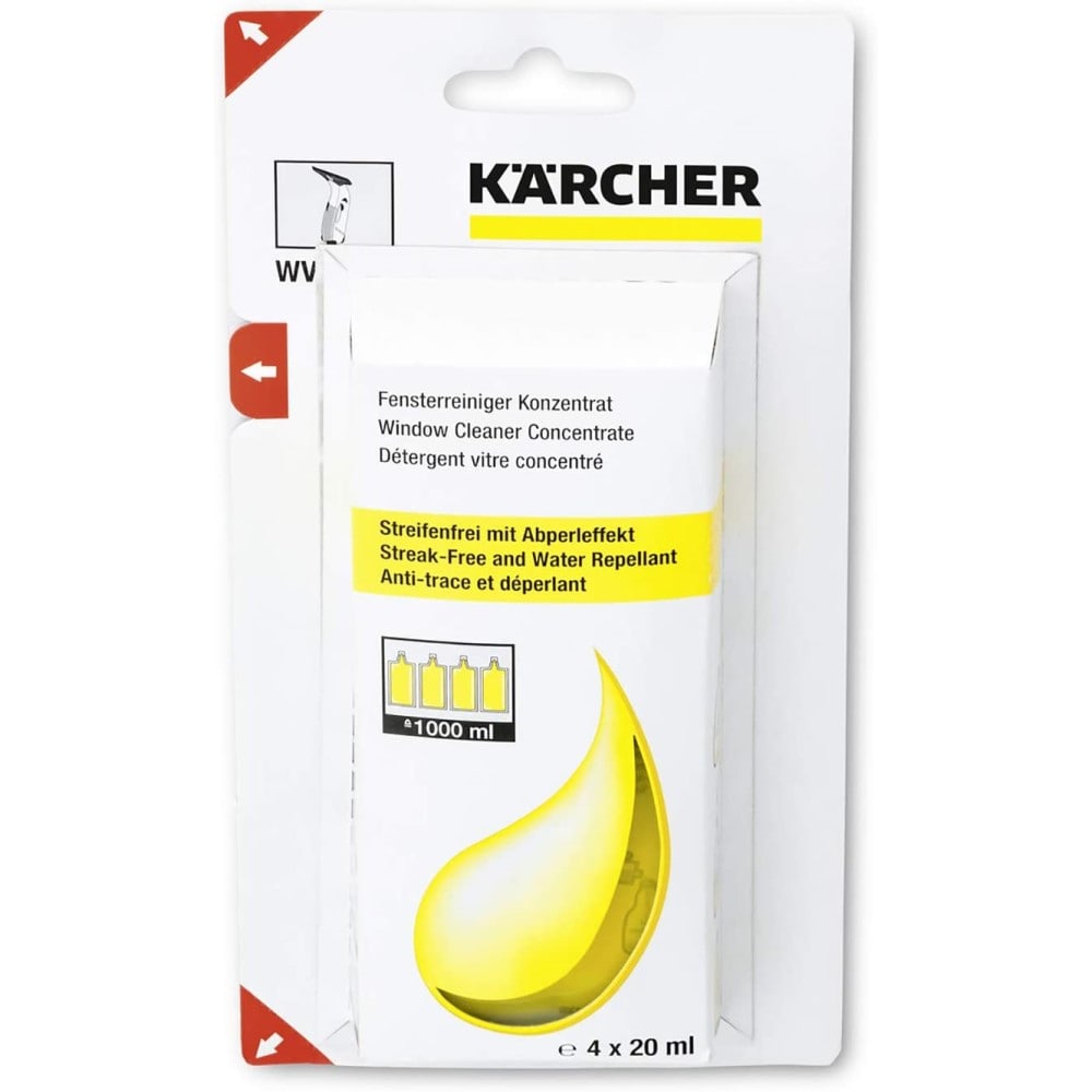 【アウトレット】ケルヒャー（Karcher） 窓ガラス用洗浄剤２０ｍｌ×４個入