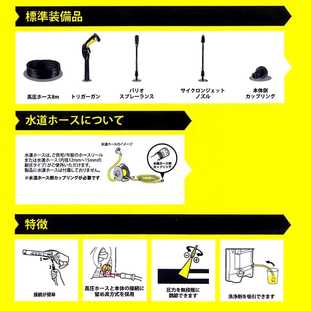 ケルヒャー Karcher 家庭用高圧洗浄機ｋ２ ｋ２ ２０１８ 工具 ホームセンターコーナンの通販サイト