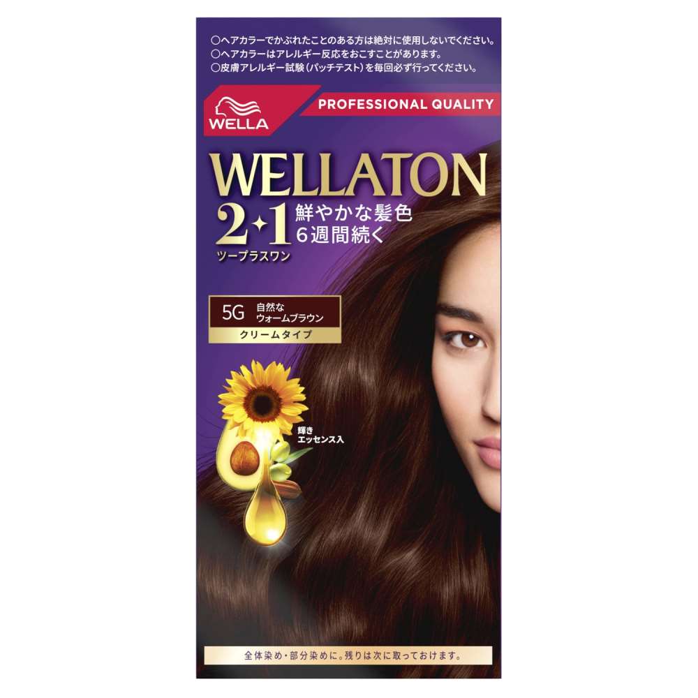 ウエラジャパン　ウエラトーン２+１　クリームタイプ　5G(自然なウォームブラウン) 自然なウォームブラウン