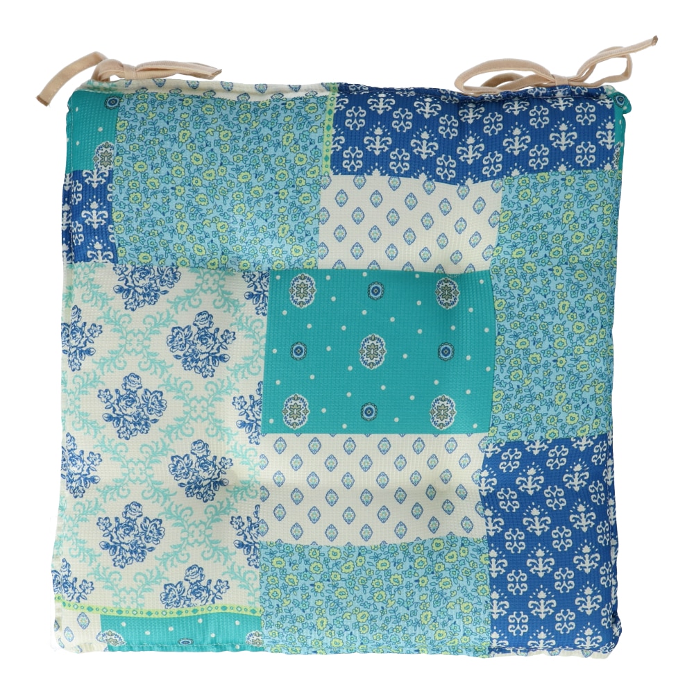 【アウトレット】LIFELEX シートクッション　プロヴァス　ブルー　約４３×４３ｃｍ