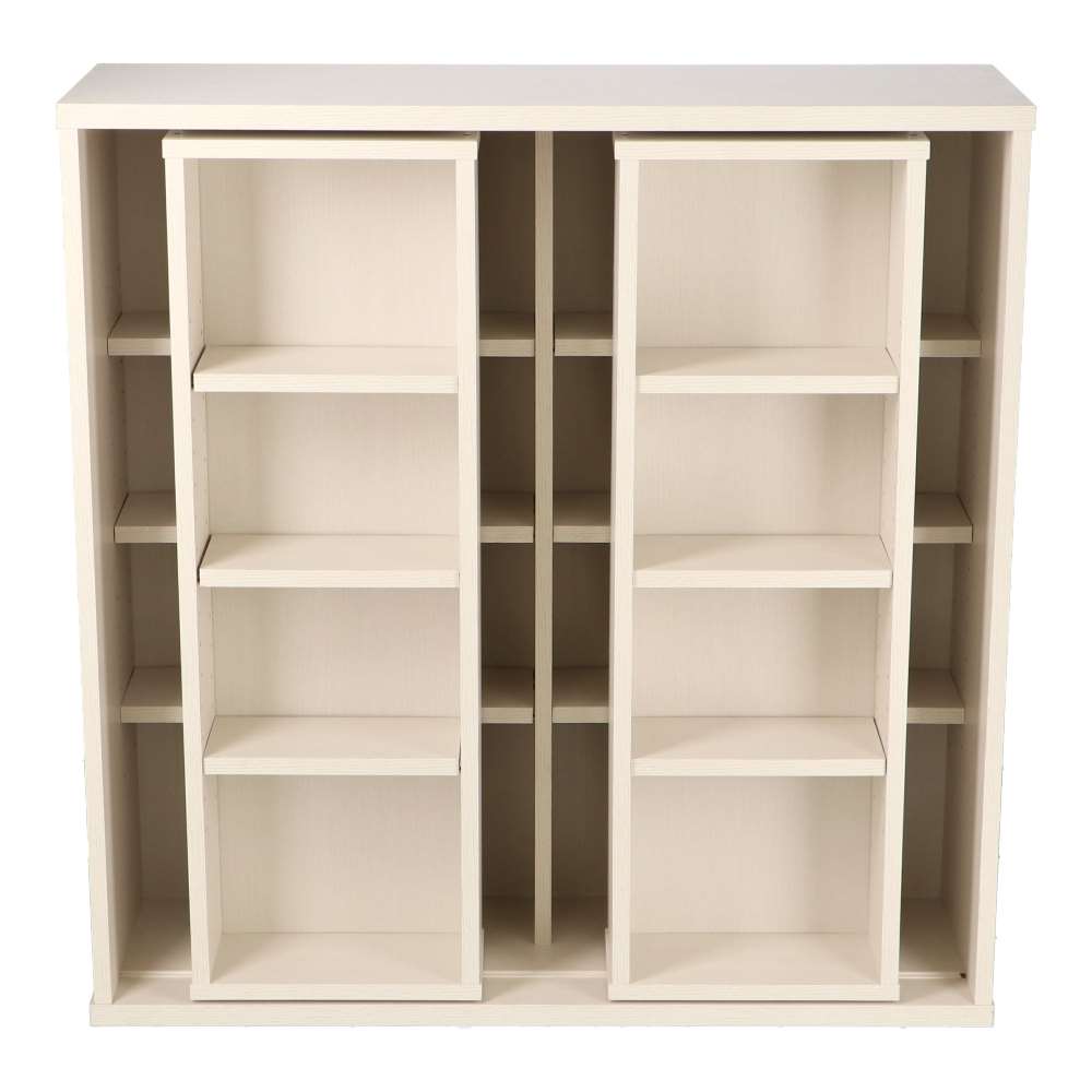LIFELEX　スライド書棚９０　３０－９０　ホワイト ホワイト 90ｃｍ