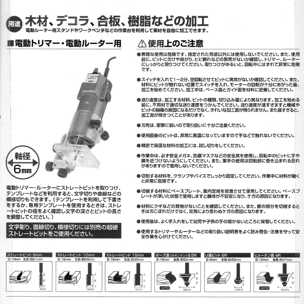 トリマービットセット　６本組　ＬＦＸ－６０－４０６