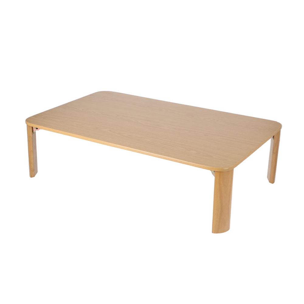 LIFELEX 折り畳み継脚テーブル ナチュラル 約幅120×奥行75×高さ31.4-36.4cm ナチュラル 約幅120×奥行75cm