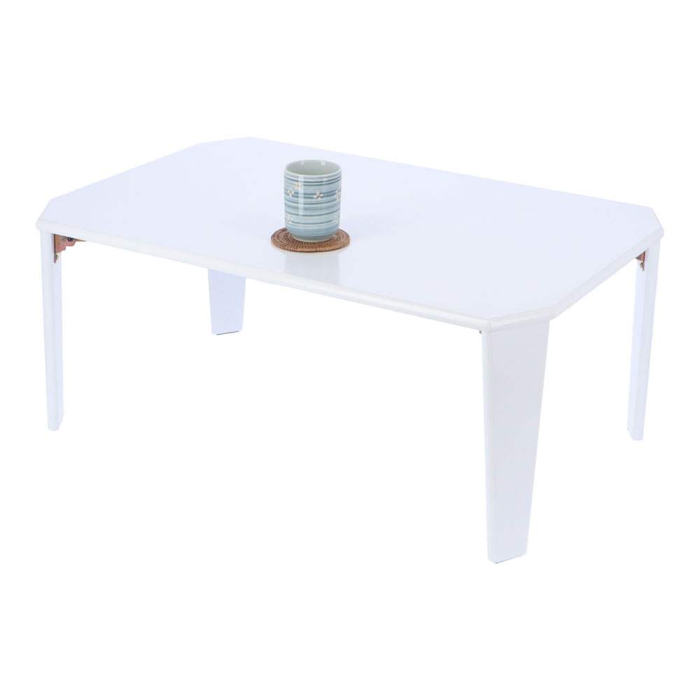 LIFELEX 八角折り畳みテーブル　ホワイト　７５５０ ホワイト