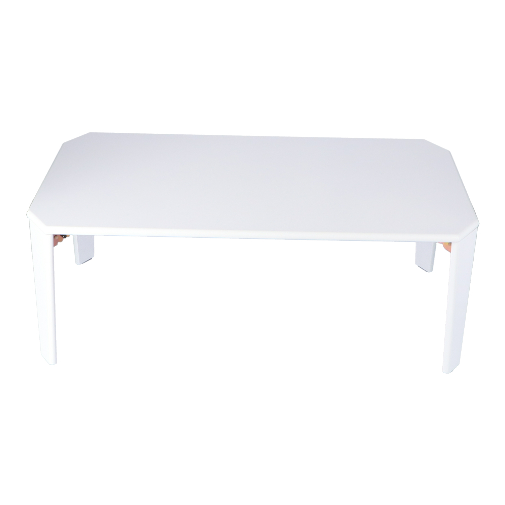 LIFELEX 八角折り畳みテーブル　ホワイト　９０６０ 幅90cmホワイト