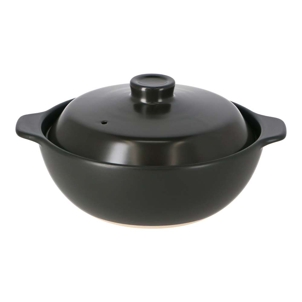 LIFELEX　ＩＨ土鍋　冬玄９号　３２２７－１５ＢＫ　黒 9号