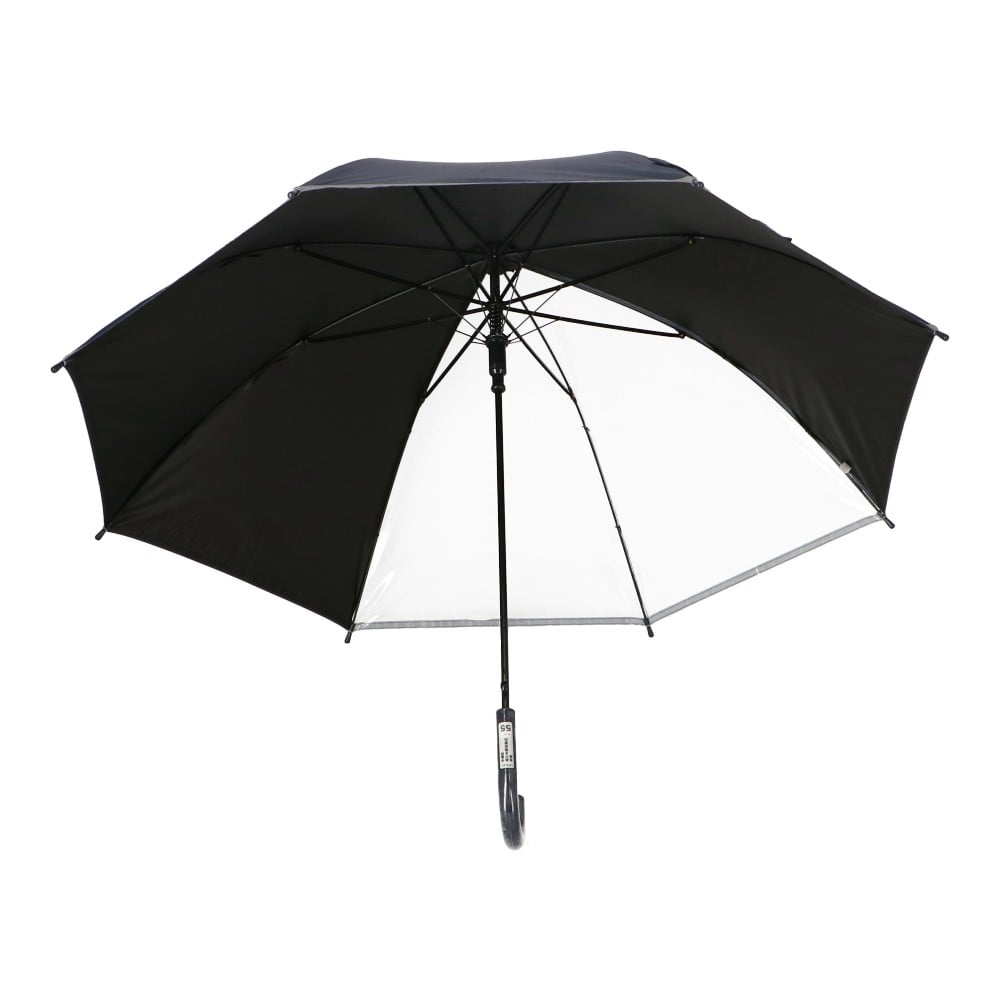 LIFELEX　学童用　窓付き晴雨兼用長傘　ネイビー５５　ＵＶカット加工 ネイビー