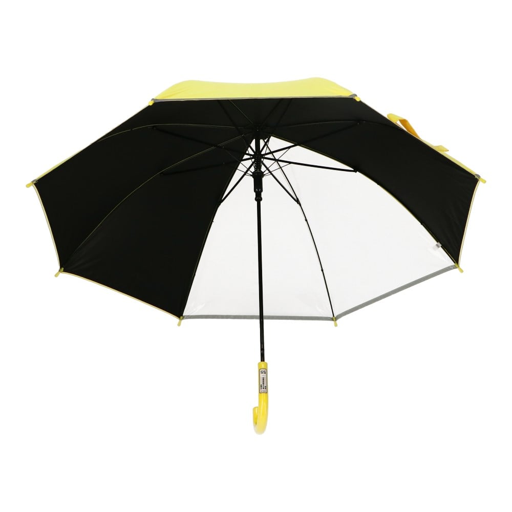 LIFELEX　学童用　窓付き晴雨兼用長傘　イエロー５５　ＵＶカット加工 イエロー