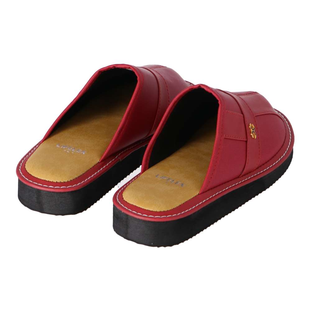 LIFELEX 婦人防寒サンダル　低反発　レッド　Ｌ　２３．５－２４．０ｃｍ Ｌ　２３．５－２４．０ｃｍ