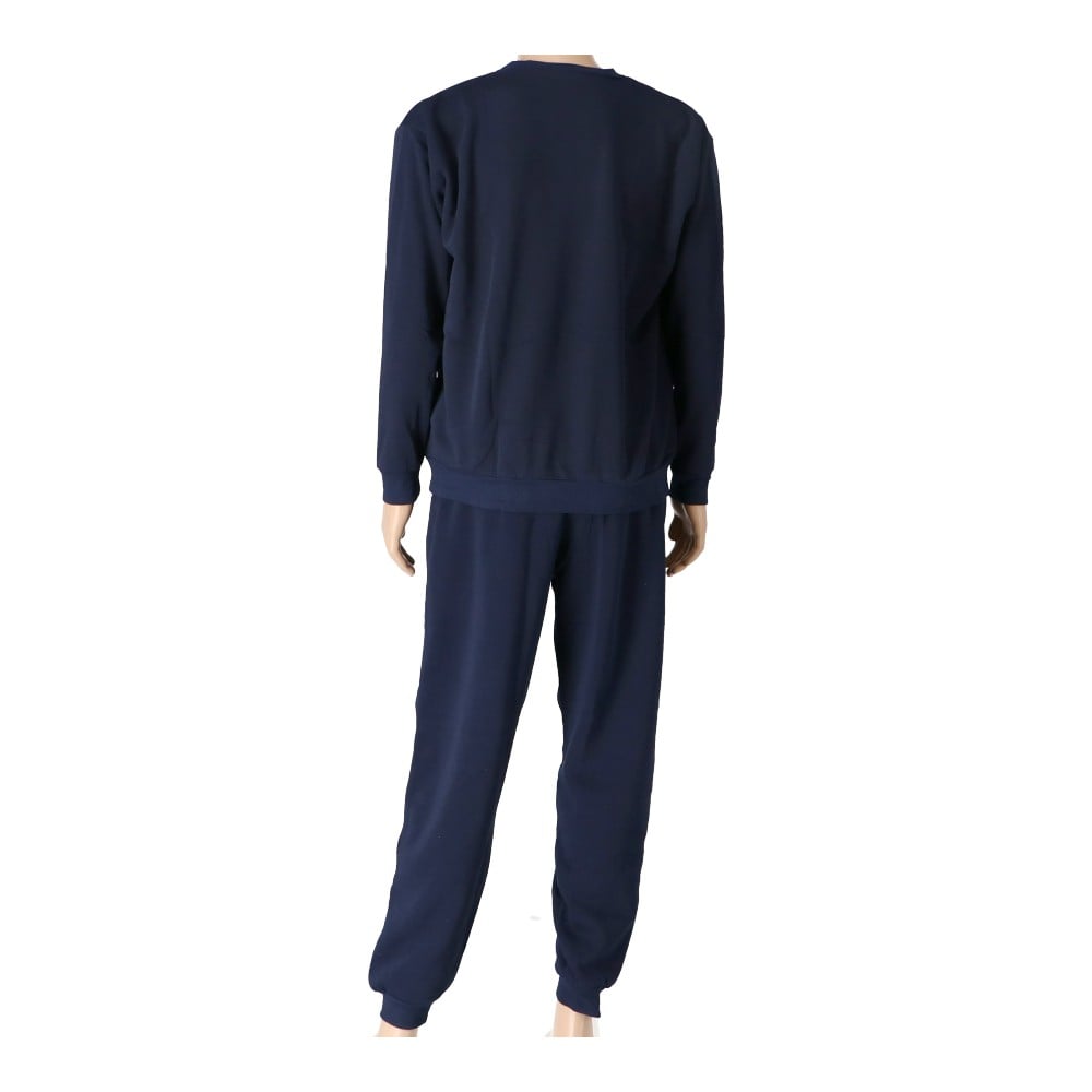 LIFELEX 裏起毛上下セット ネイビー×ネイビー L L