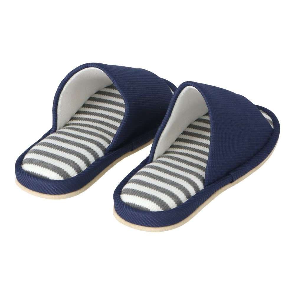 LIFELEX　ワッフルスリッパ　ネイビー　Ｌ L