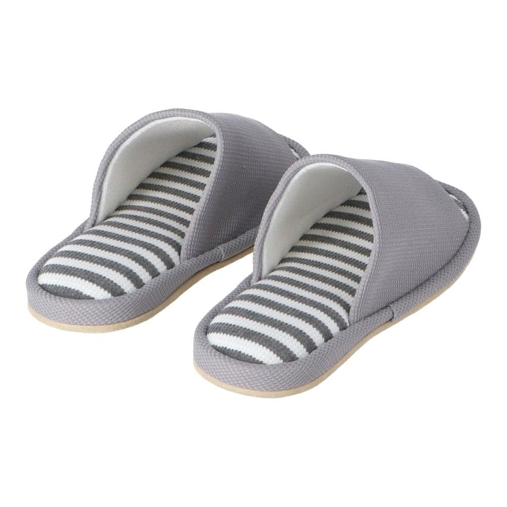 LIFELEX　ワッフルスリッパ　グレー　Ｌ L