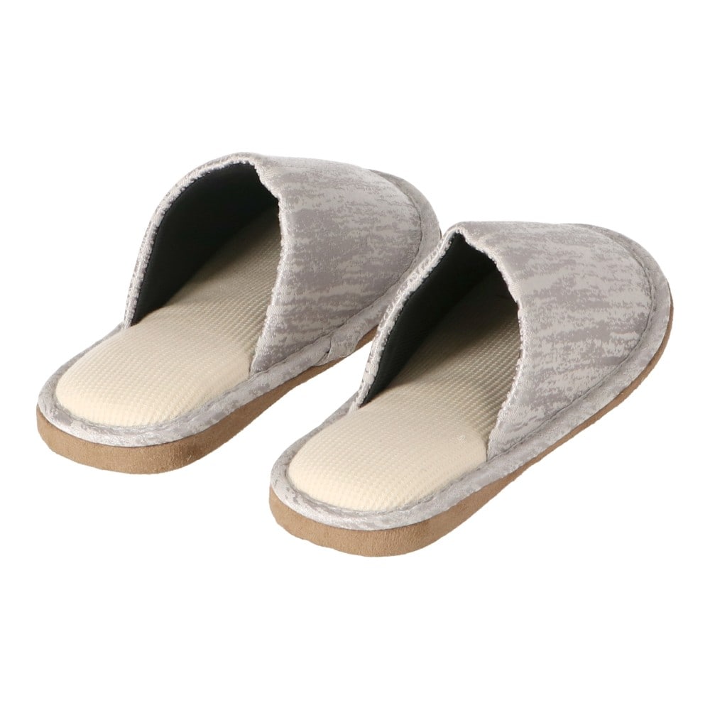 LIFELEX　光沢スリッパ　グレー　Ｌ L
