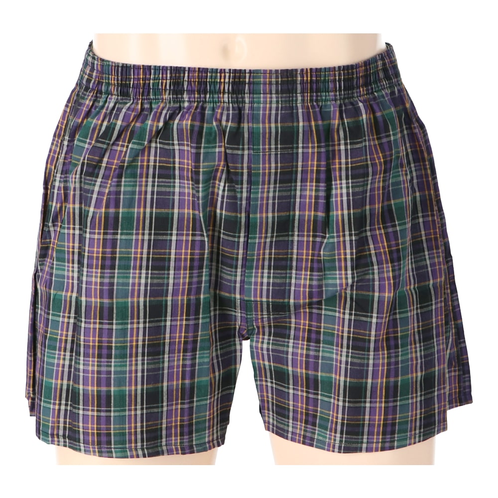 LIFELEX　トランクス　２Ｐ　レッド・パープル系チェック　Ｍ レッド・パープル系チェック　Ｍ