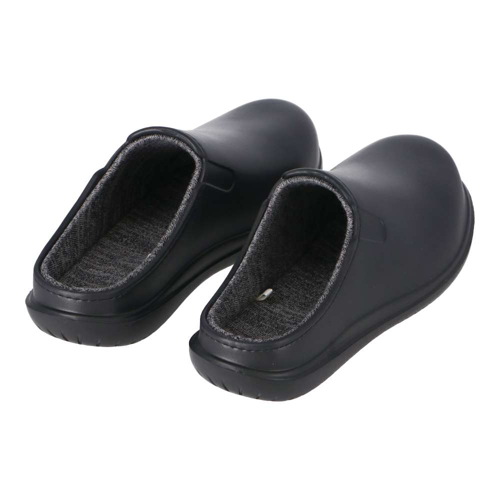LIFELEX　裏地付きスリッポンサンダル　ブラック　Ｍ（２５．０－２５．５ｃｍ） ブラック M