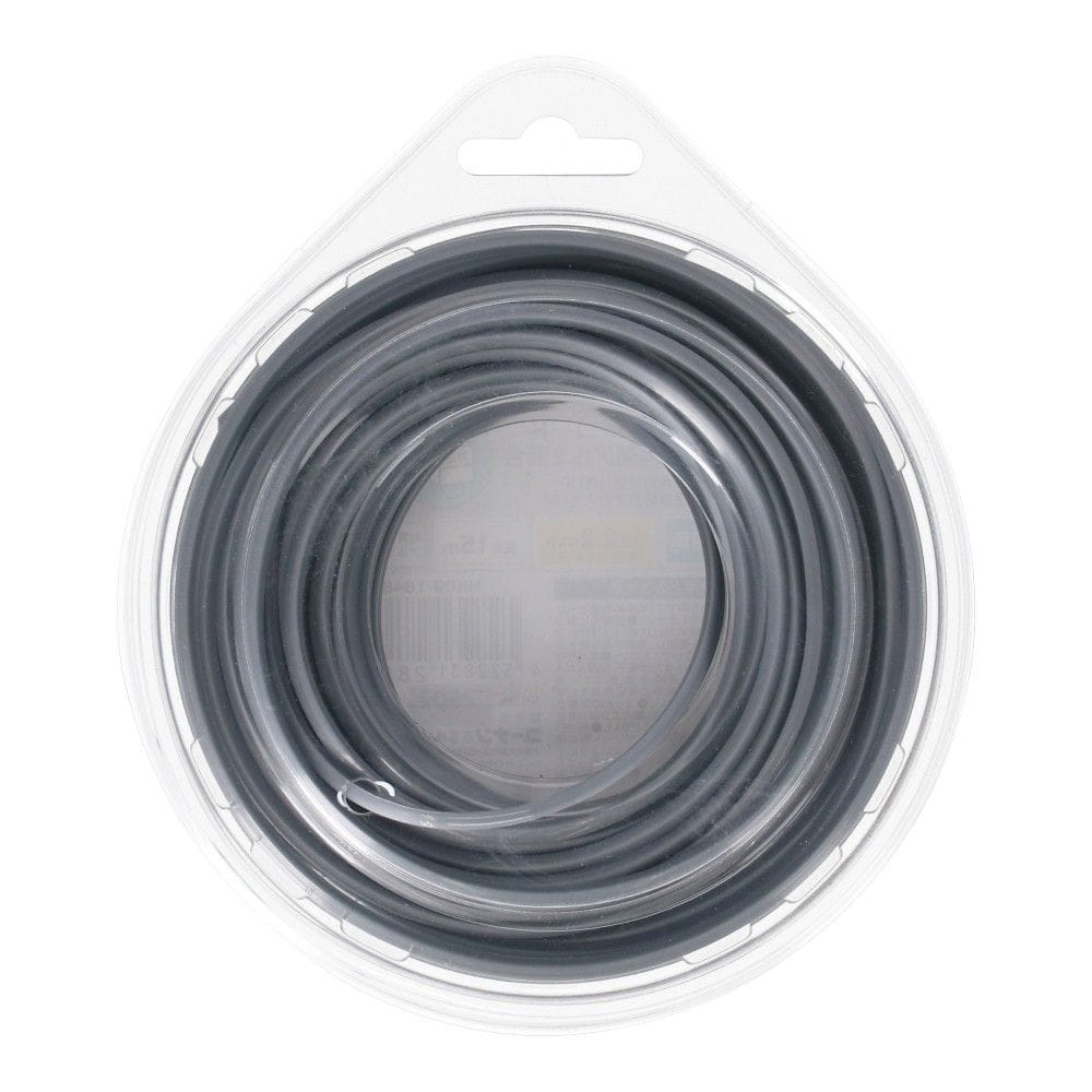 LIFELEX　ナイロンコード四角型アルミ混合　２．２ｍｍ×１５ｍ 2.2mm×15m