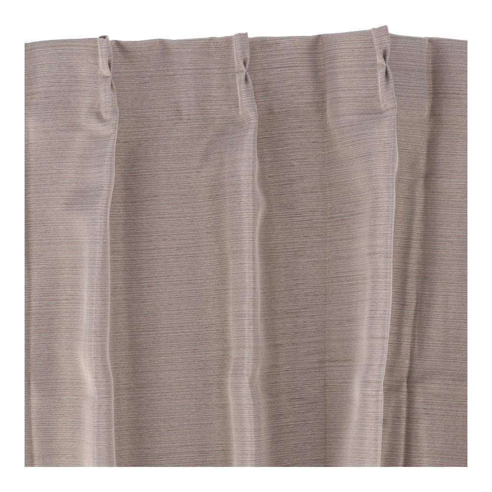 LIFELEX　ペット対応カーテン　シュシュ　100×135cm　モカ 丈135cm
