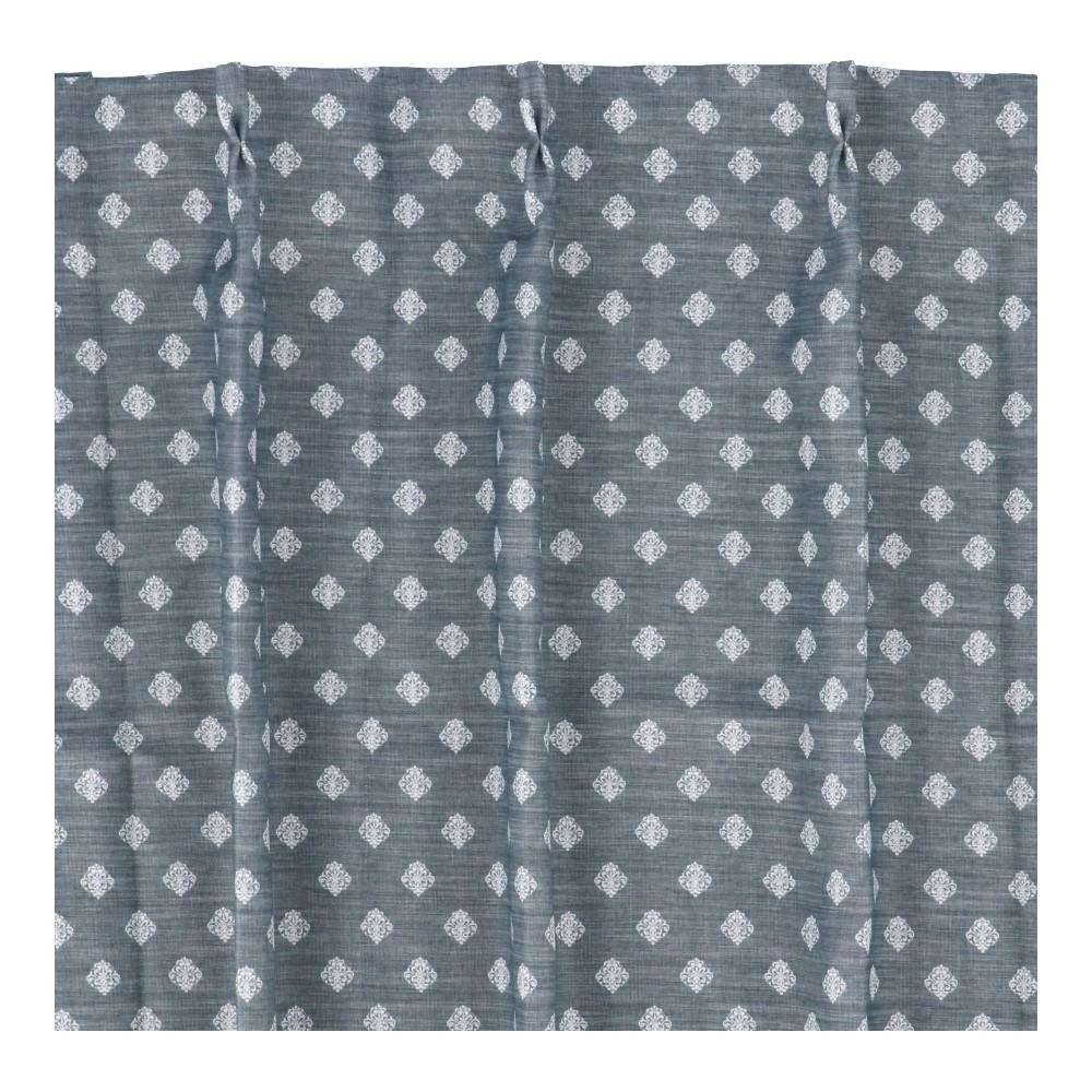LIFELEX　遮光遮熱保温カーテン　ミニロカイユ　100×135cm　グレー　2枚組 丈135cm
