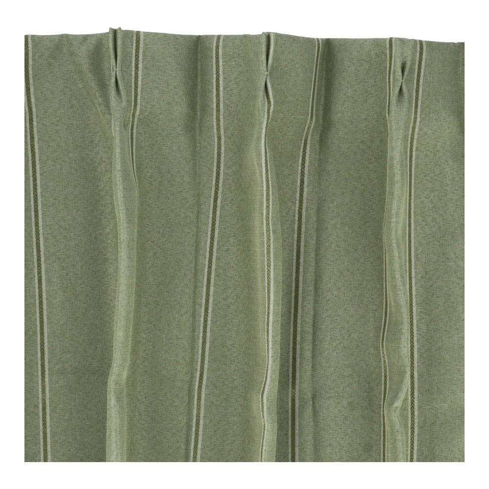 LIFELEX　遮光遮熱保温カーテン　ライン　１００×１１０ｃｍ　グリーン 幅100×丈110ｃｍ