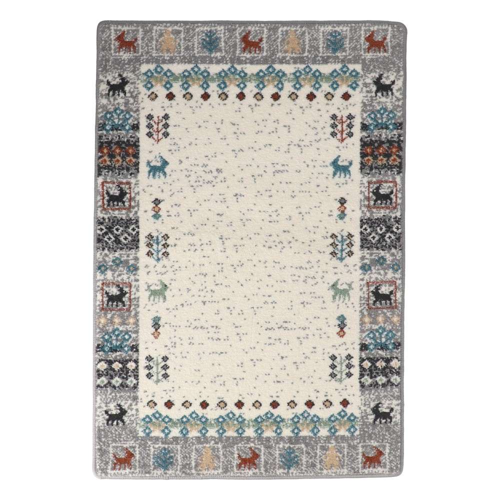 LIFELEX　玄関マット　６０×９０ウィルトンギャベＧＹ