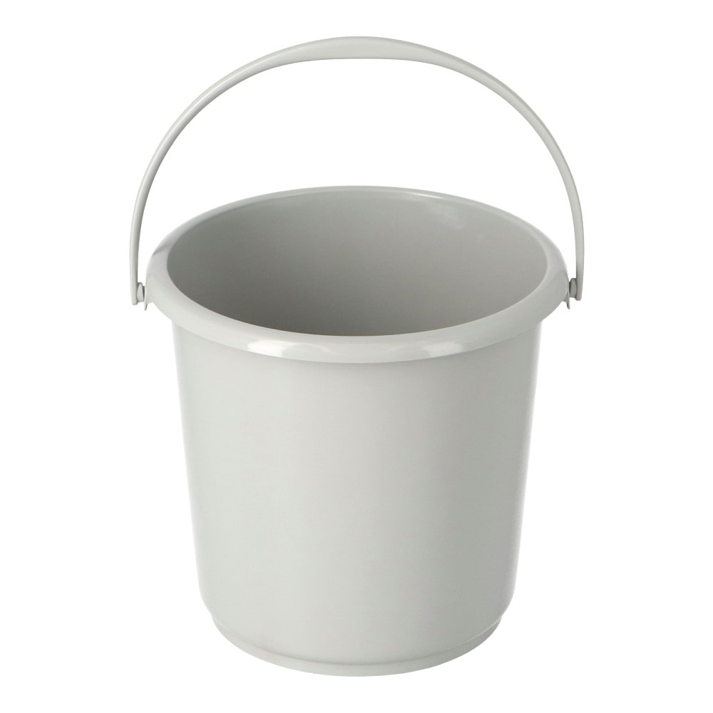 LIFELEX　プラスチックバケツ１０Ｌ　グレー　ＺＱ２１－７２０７ 10L
