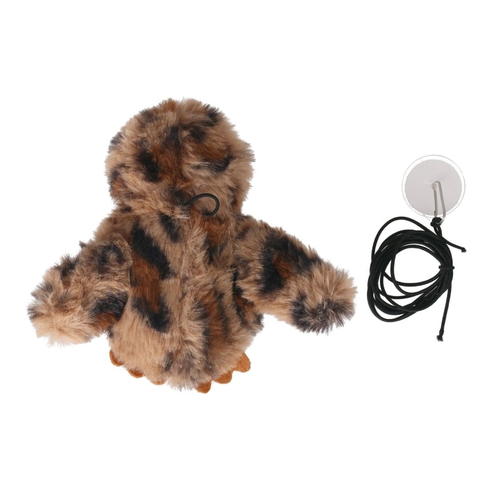 LIFELEX　鳴き声も楽しめる電動パタパタおもちゃ　フクロウ　ＳＳ１２－３６３２　ブラウン フクロウ