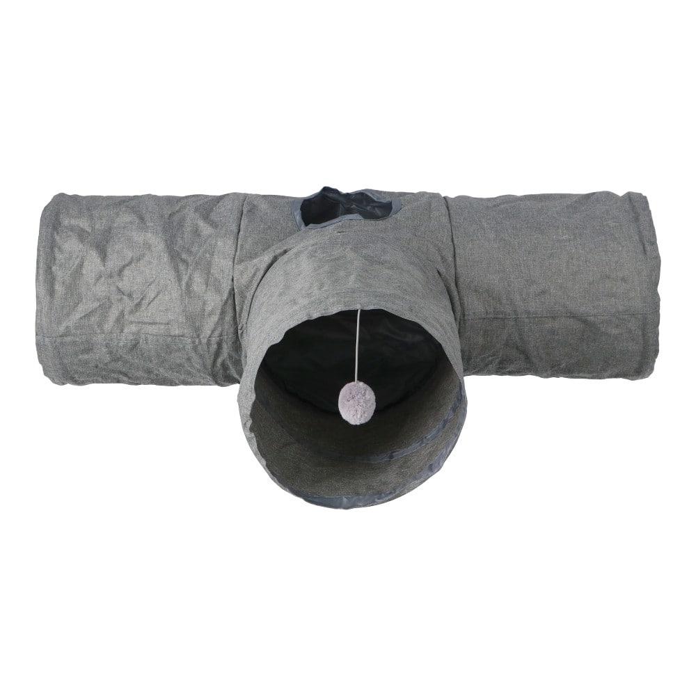 LIFELEX　しゃかしゃかキャットトンネル　Ｔ型　ＳＳ１２－３６５６　グレー