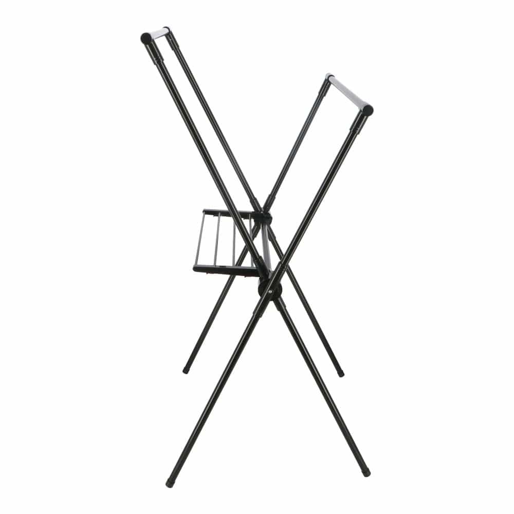 LIFELEX　シンプルＸ型室内物干しブラック　ＷＨ２１－０３７０ ブラック