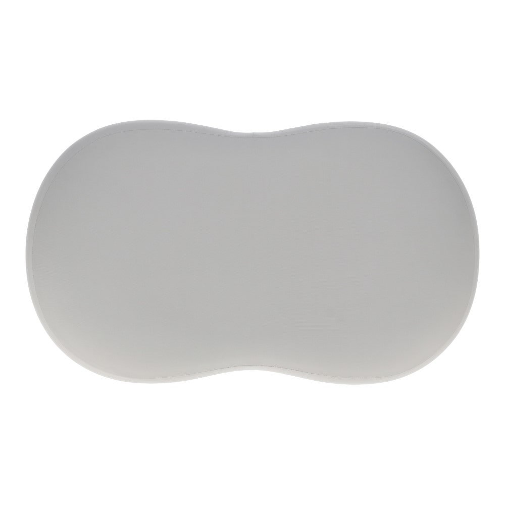 LIFELEX　モッチやわ低反発枕　約４０×７０×８～１０ｃｍ　グレー 約40×70