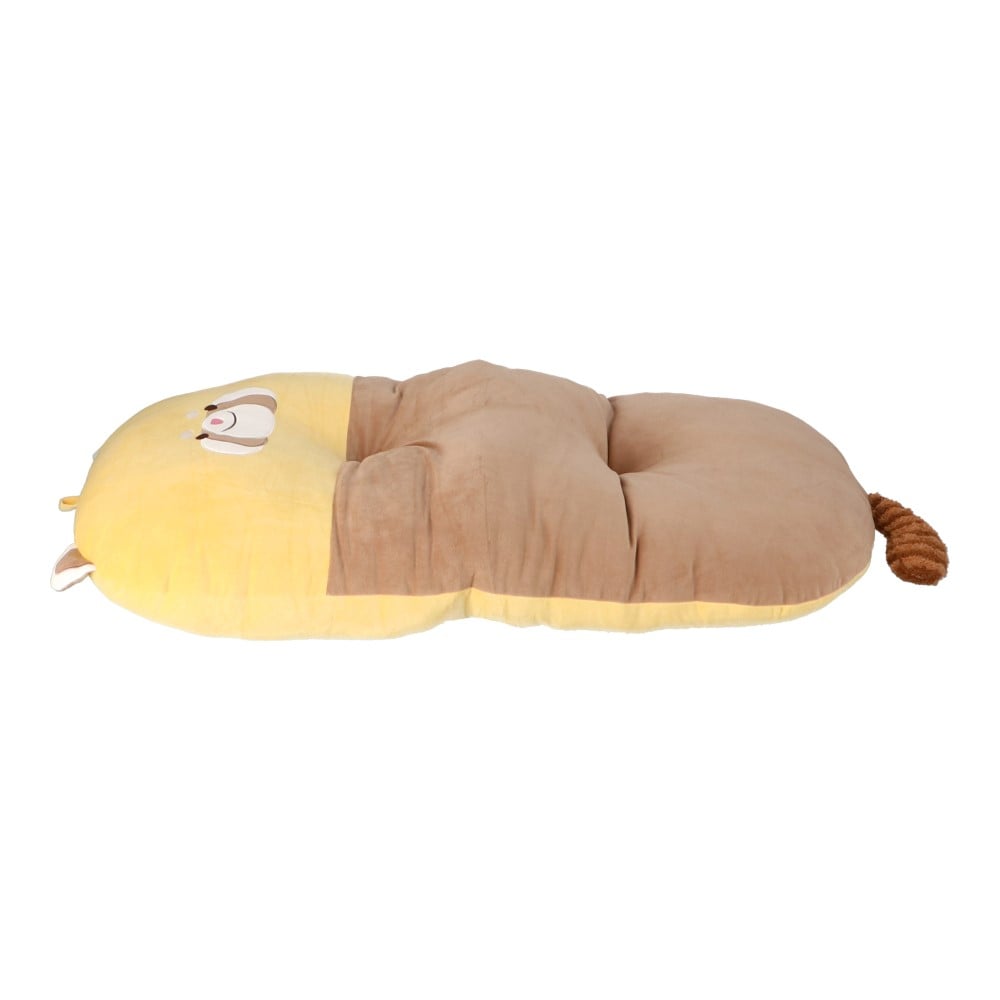 LIFELEX　モチモチアニマルロングクッション　レッサーパンダ　イエロー レッサーパンダ・イエロー