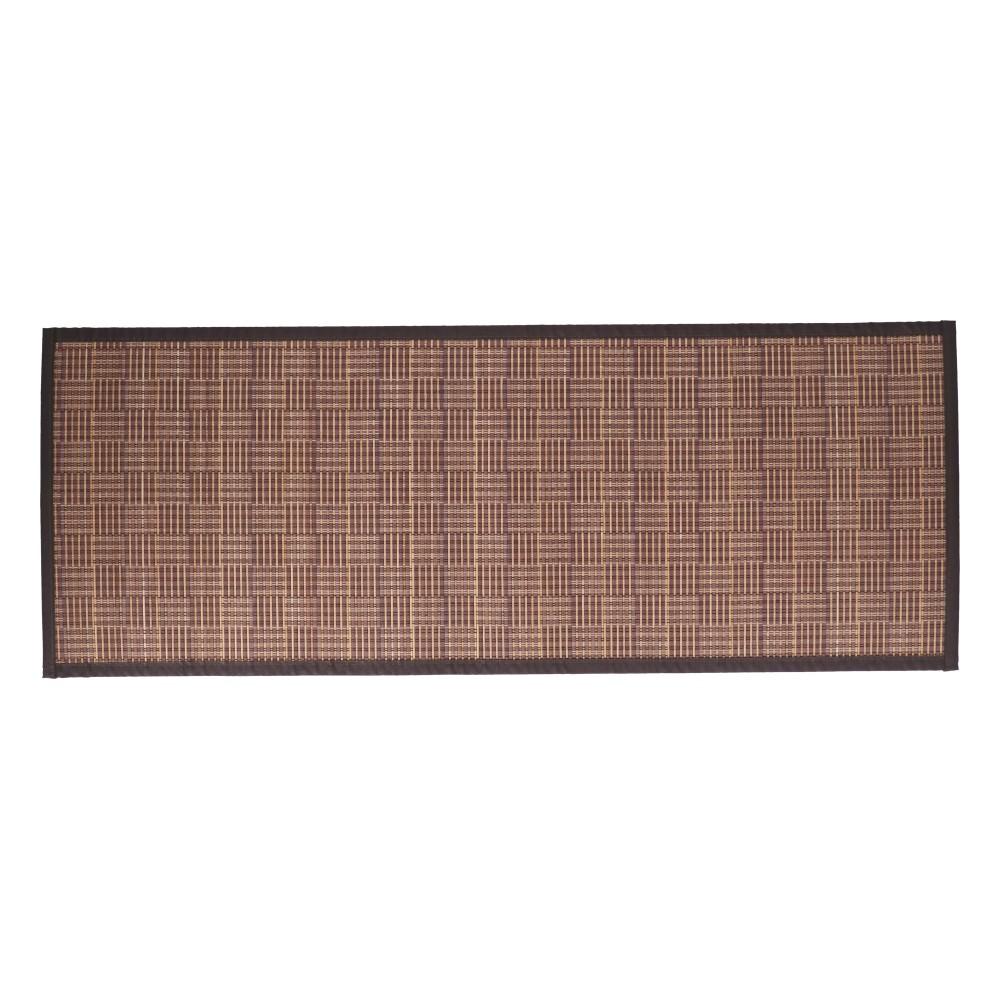 LIFELEX　デザイン竹マット　モザイク2　45×120　ブラウン ブラウン